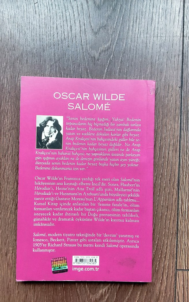Oscar Wilde - Salomé Romanı - Görsel 2
