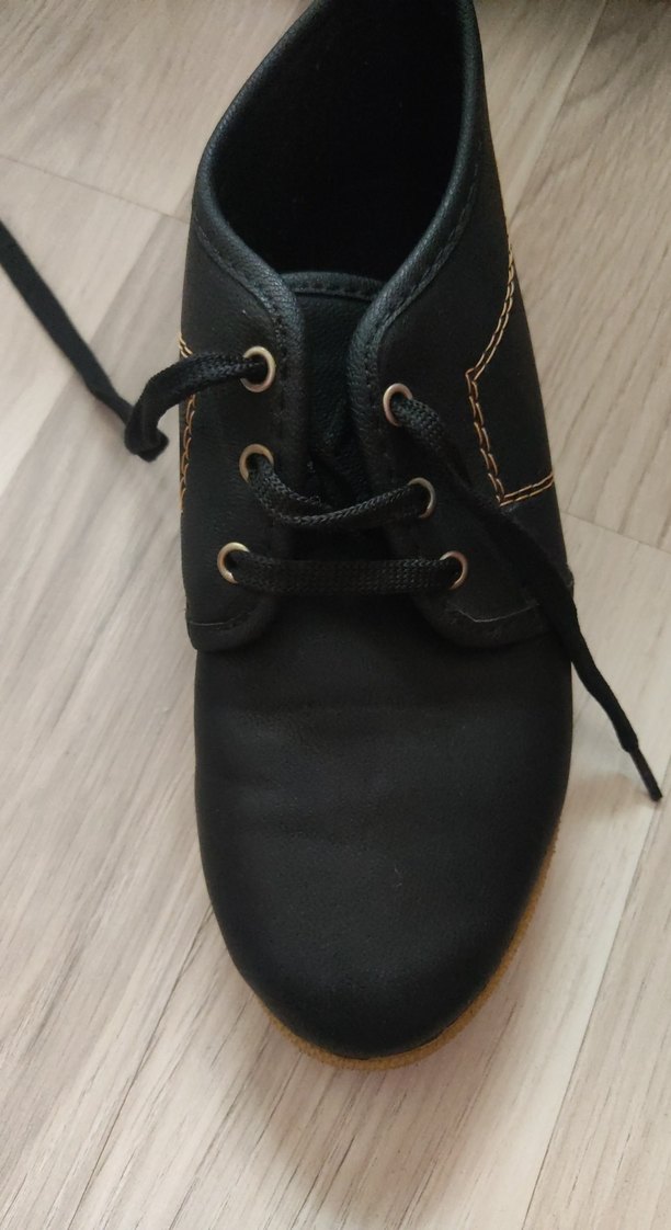 Siyah Bağcıklı Minimalist Erkek Bot - Görsel 2