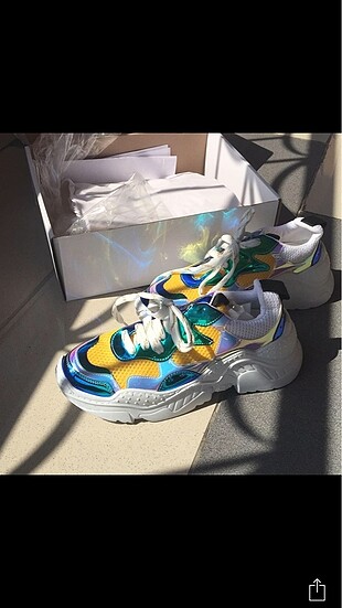 40 Beden Hotiç Çok Renkli Sneaker