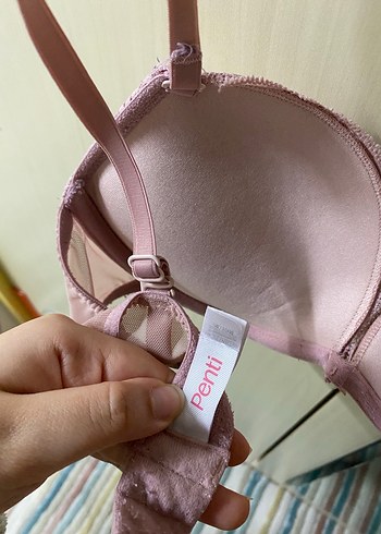Penti Pembe Dantelli Destekli Sütyen 75B - Görsel 3