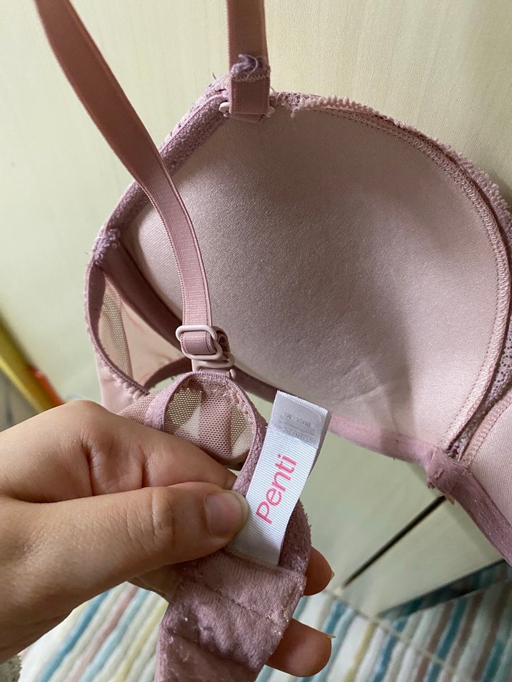 Penti Pembe Dantelli Destekli Sütyen 75B - Görsel 3