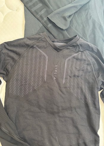 Siyah Uzun Kollu Yüksek Yakalı Kadın Aktif Giyim - Görsel 3