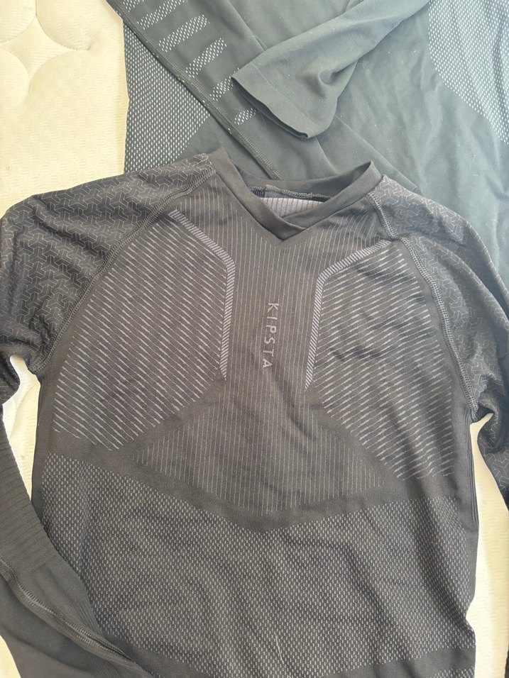 Siyah Uzun Kollu Yüksek Yakalı Kadın Aktif Giyim - Görsel 3