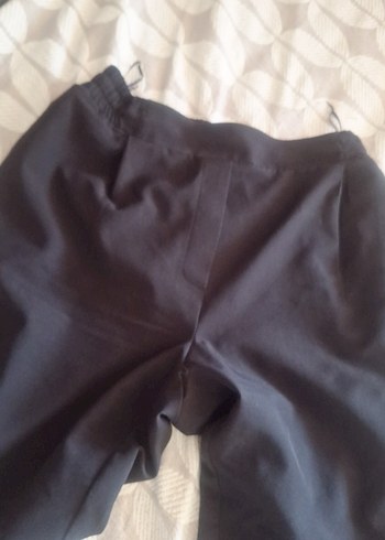 Gri Bol Kesim Kadın Kumaş Pantolon - Görsel 2