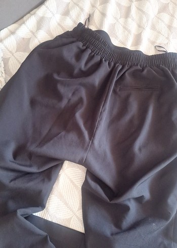 Gri Bol Kesim Kadın Kumaş Pantolon - Görsel 3