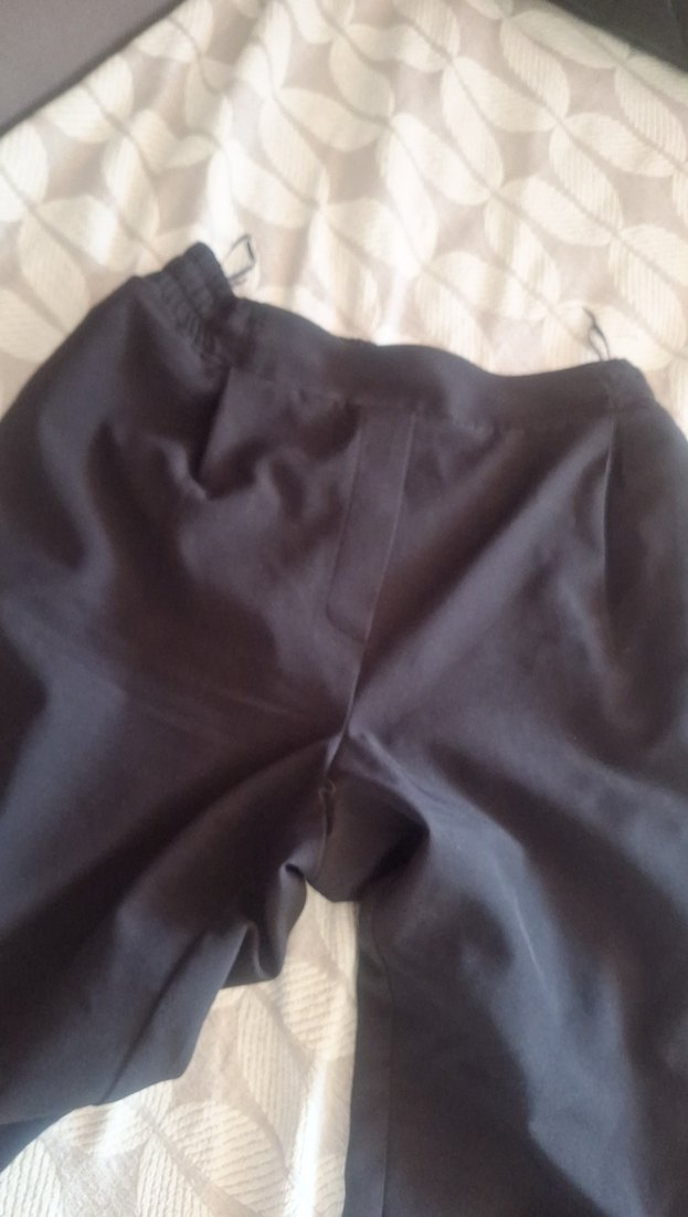 Gri Bol Kesim Kadın Kumaş Pantolon - Görsel 2