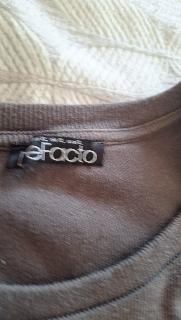 Gri Keten Hamile Midi Elbise - Görsel 3