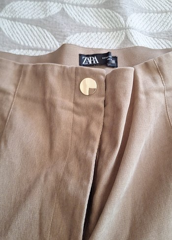 Bej Midi Keten Kadın Pantolon - Görsel 2