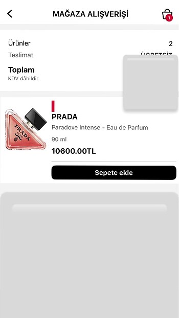 Prada Paradoxe Intense orjinal 90 ml
