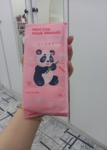 Mini Cep Islak Mendil Paketi - Pembe - Görsel 2