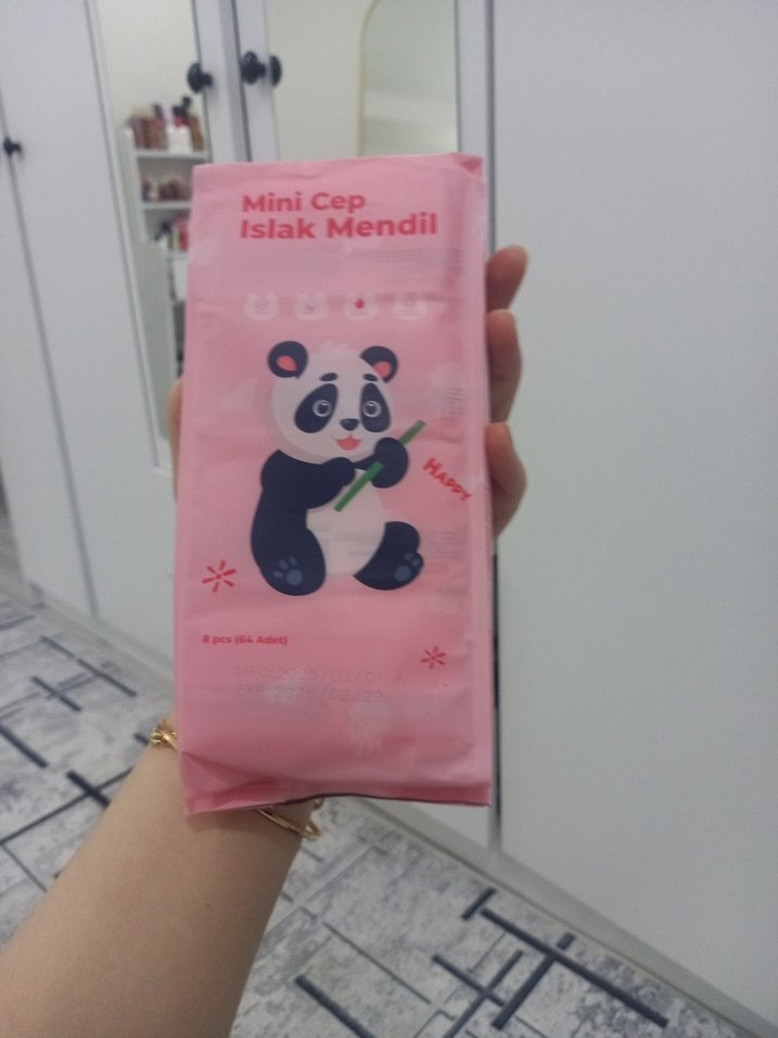 Mini Cep Islak Mendil Paketi - Pembe - Görsel 2