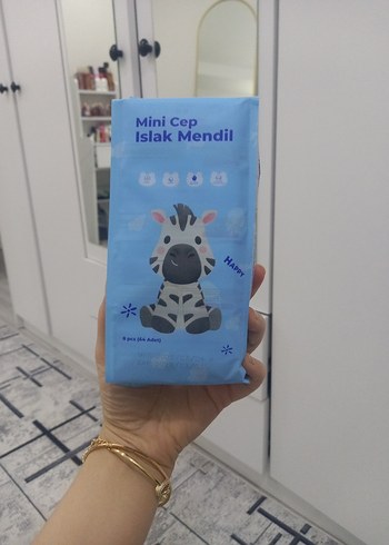 Mini Cep Islak Mendil - Mavi Pastel - Görsel 2