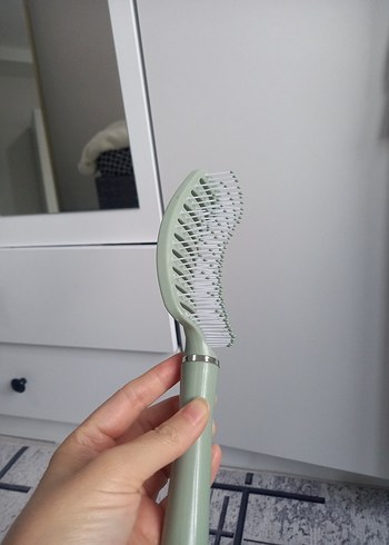  Beden Yeşil Plastik Saç Fırçası İkili Set
