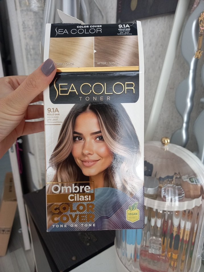 EA Color Toner Saç Boyası Seti 9.1 Açık Küllü - Görsel 4