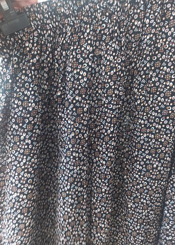 Düğmeli Bohem Midi Hamile Eteği - Görsel 7