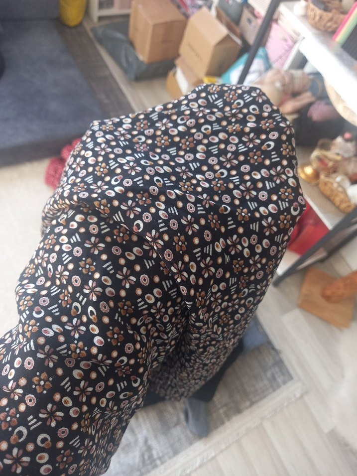 Düğmeli Bohem Midi Hamile Eteği - Görsel 2