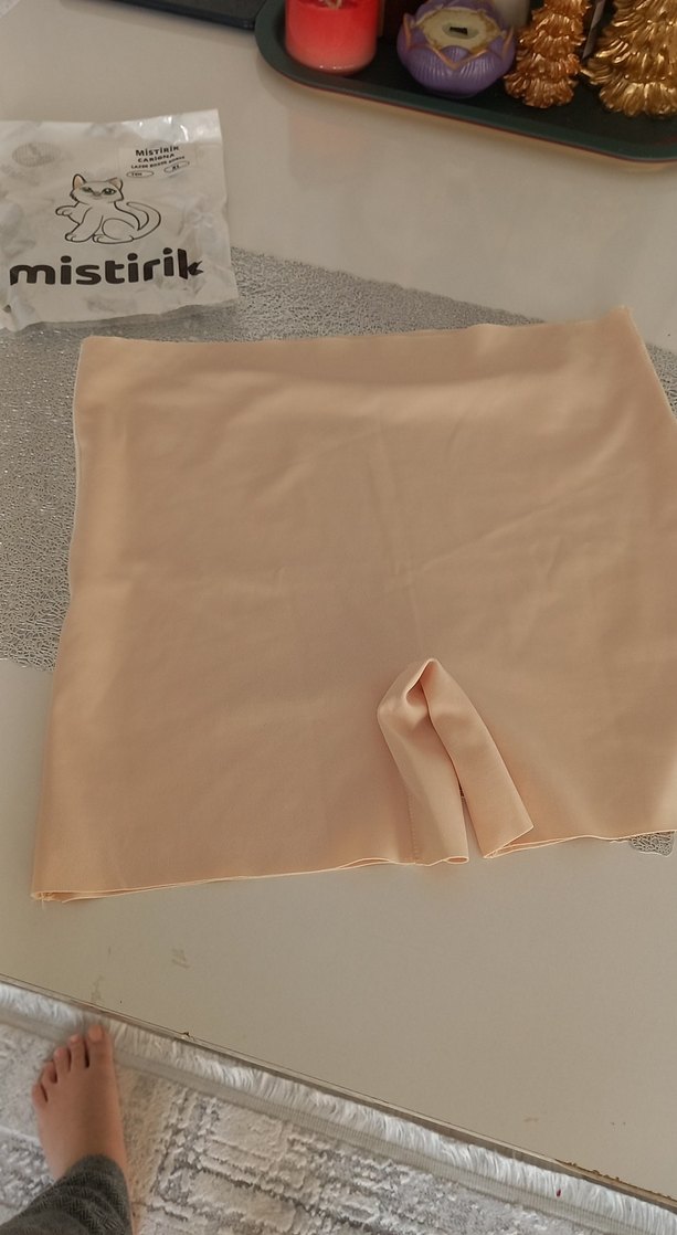 Bej lazer boxer korse - Görsel 4