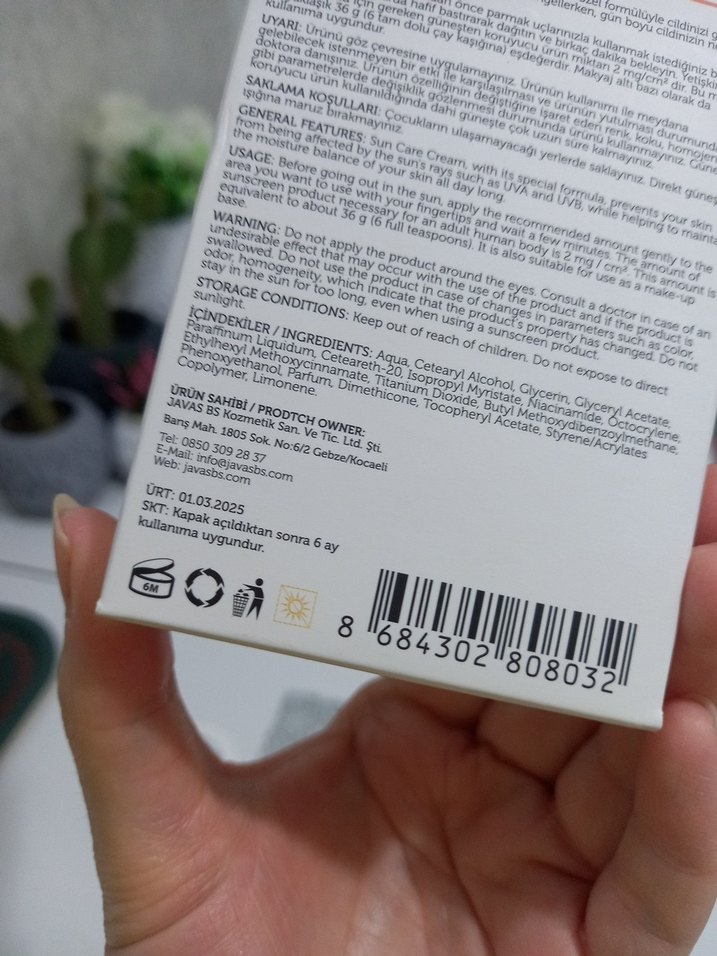 Javas BS Güneş Koruyucu Krem SPF 50 - Görsel 5