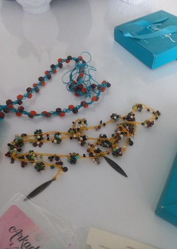 Bohem Etnik Boncuklu Çocuk Takısı Turkuaz - Görsel 7