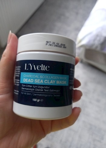 L'Yvette Charcoal & Collagen Ölü Deniz Kil Maskesi 150g - Görsel 3