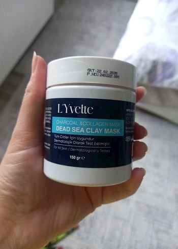 L'Yvette Charcoal & Collagen Ölü Deniz Kil Maskesi 150g - Görsel 4