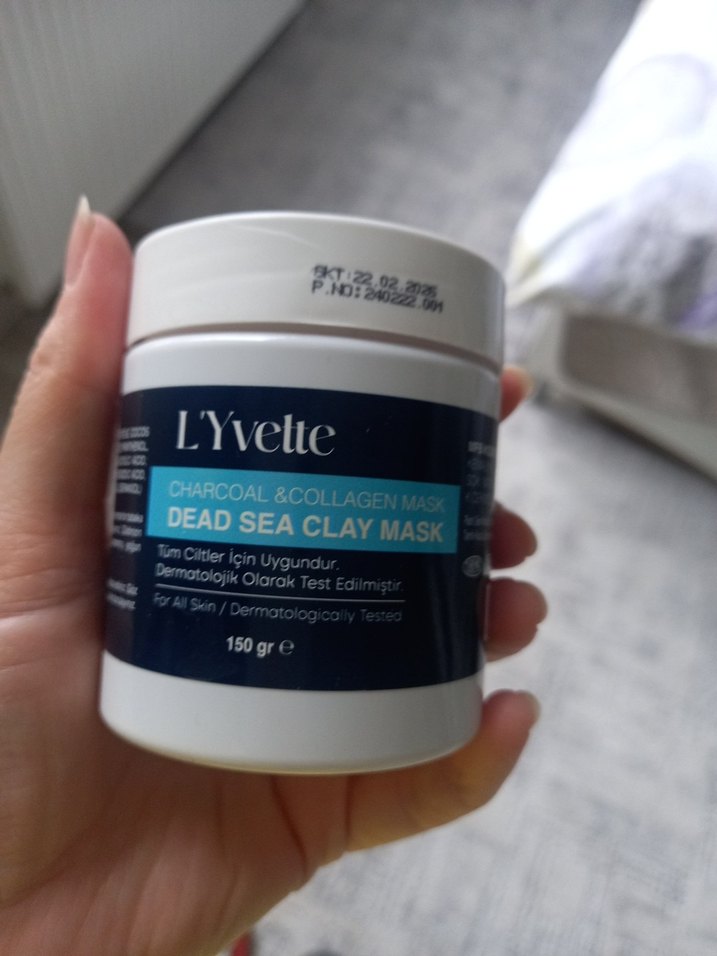 L'Yvette Charcoal & Collagen Ölü Deniz Kil Maskesi 150g - Görsel 3
