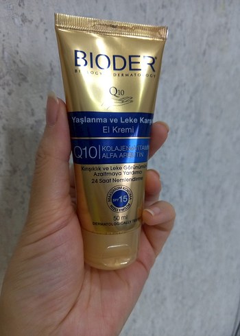 Bioder Q10 Yaşlanma Karşıtı El Kremi 50 ml - Görsel 2