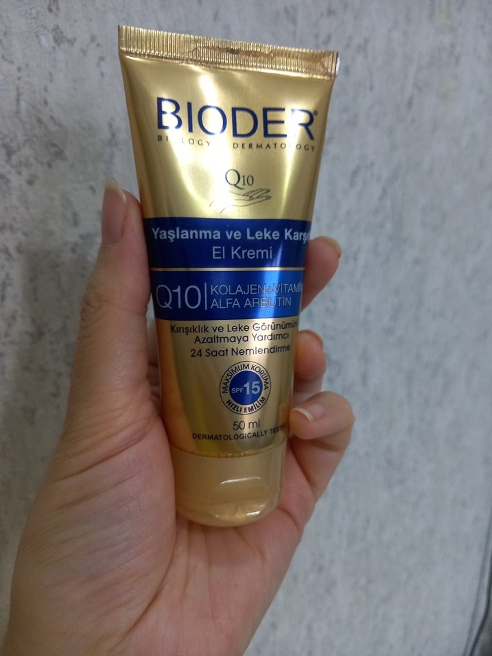Bioder Q10 Yaşlanma Karşıtı El Kremi 50 ml - Görsel 2