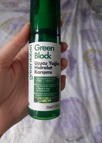 Green Block Uçucu Yağlar Hidrolat Karışımı Sprey 100ml - Görsel 2