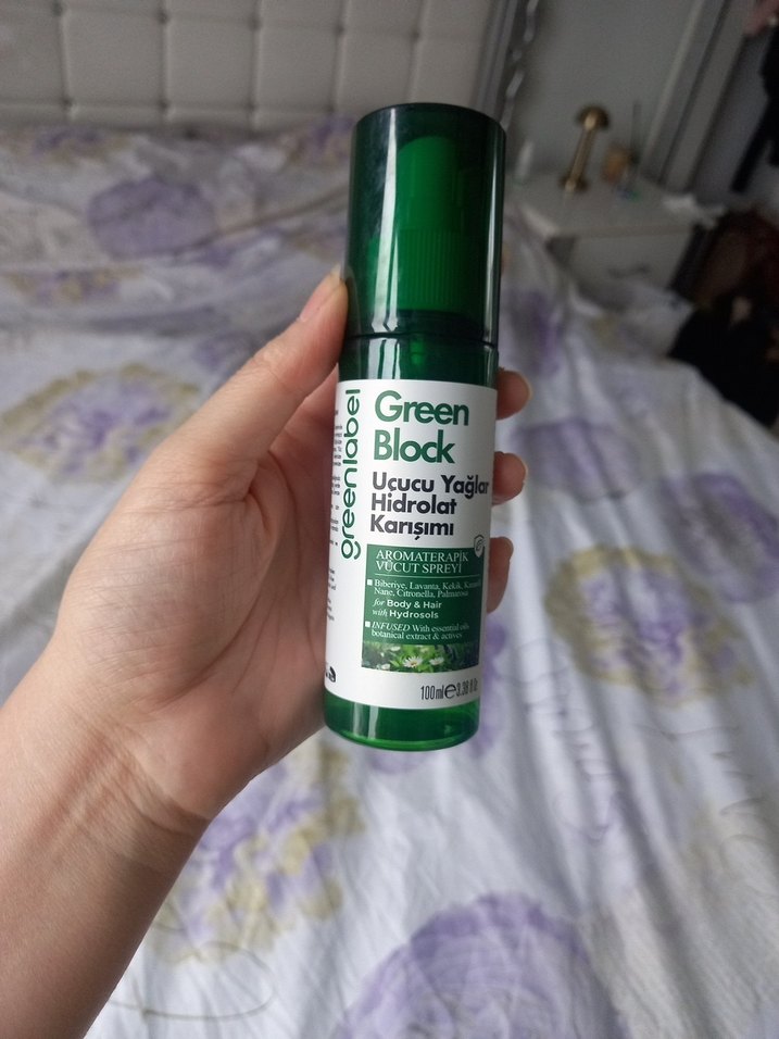 Green Block Uçucu Yağlar Hidrolat Karışımı Sprey 100ml - Görsel 4