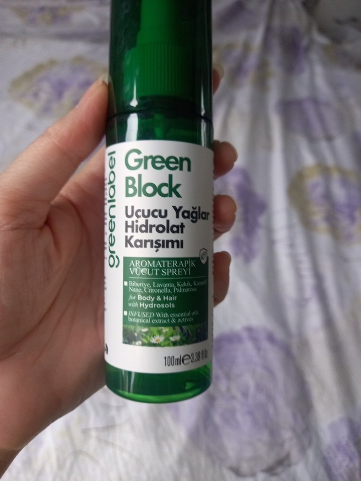 Green Block Uçucu Yağlar Hidrolat Karışımı Sprey 100ml - Görsel 2