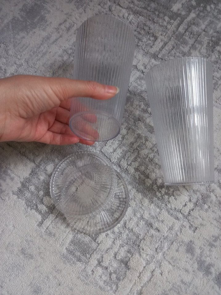 Gri Renkli Çizgili 2'li Bardak Seti - Görsel 3