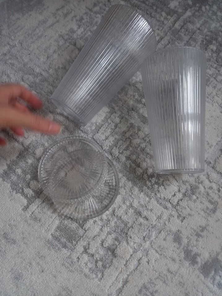 Gri Renkli Çizgili 2'li Bardak Seti - Görsel 4