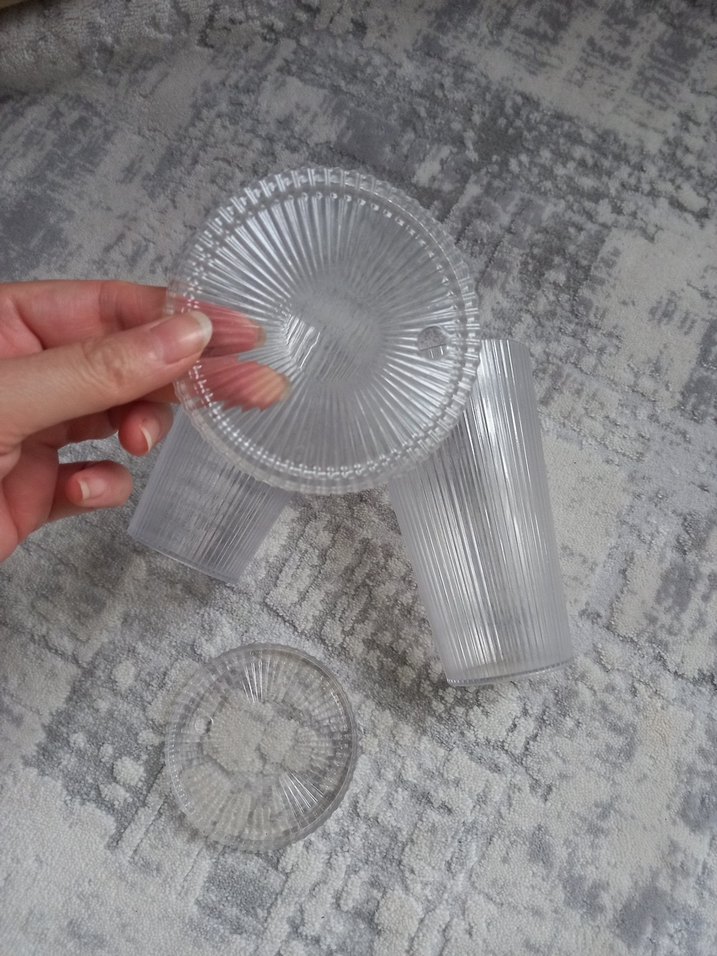 Gri Renkli Çizgili 2'li Bardak Seti - Görsel 5