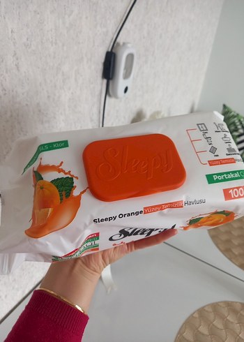 Sleepy Portakal Kokulu Islak Mendil 100'lü - Görsel 7