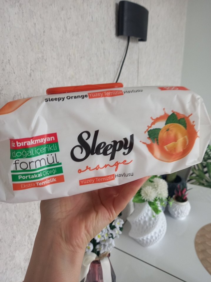 Sleepy Portakal Kokulu Islak Mendil 100'lü - Görsel 3