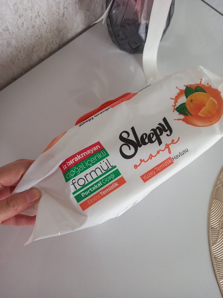Sleepy Portakal Kokulu Islak Mendil 100'lü - Görsel 5