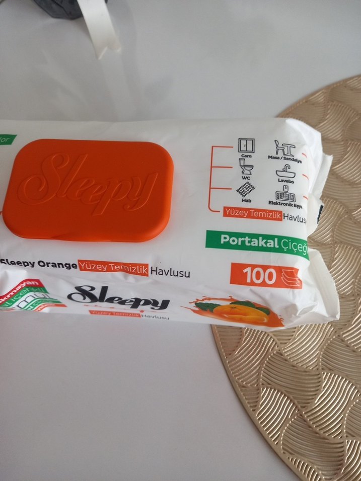 Sleepy Portakal Kokulu Islak Mendil 100'lü - Görsel 4