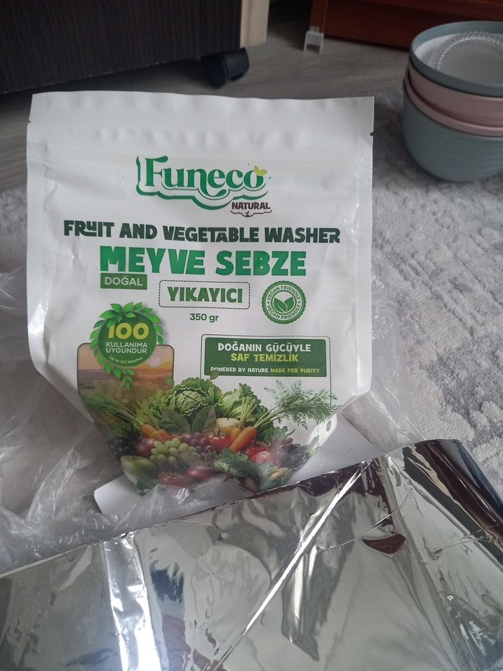 Funeco Meyve Sebze Yıkayıcı ve Alüminyum Kapak - Görsel 3