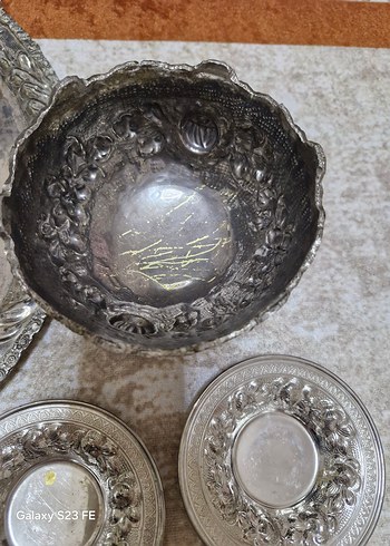 gümüş çay seti - Görsel 3