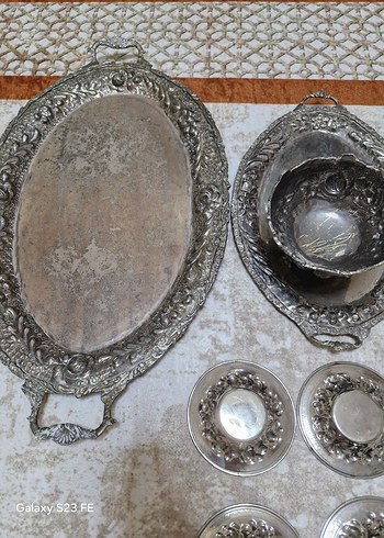 gümüş çay seti - Görsel 9