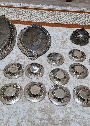 gümüş çay seti - Görsel 7