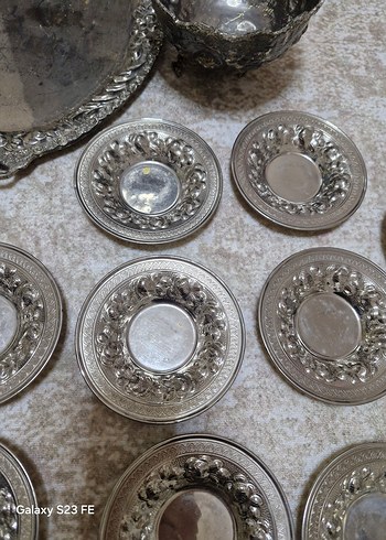 gümüş çay seti - Görsel 4