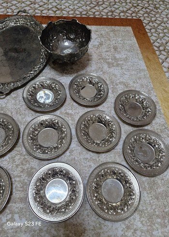 gümüş çay seti - Görsel 6