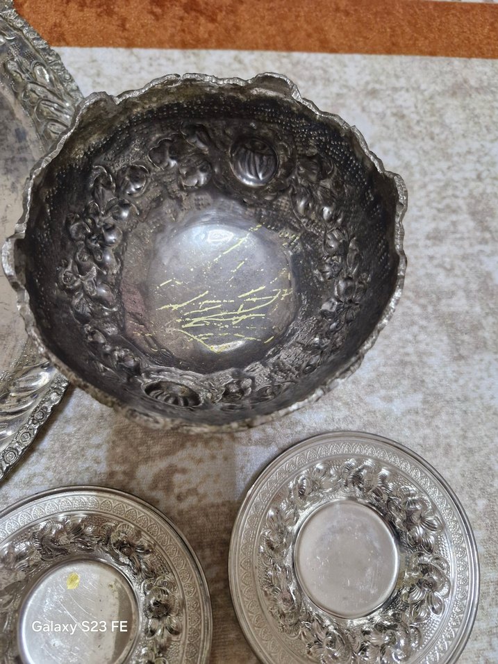 gümüş çay seti - Görsel 3