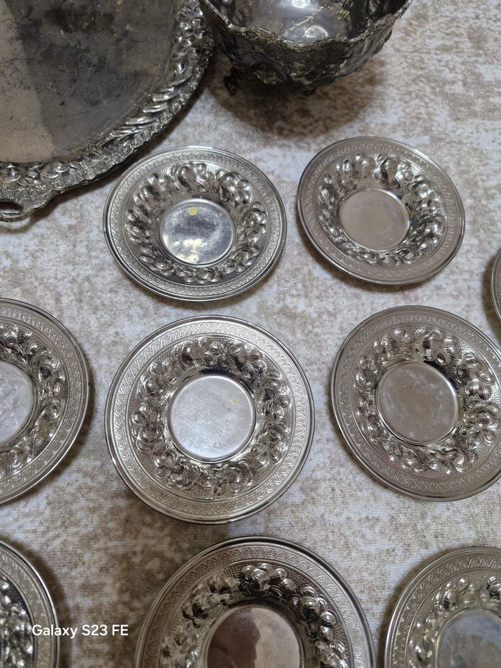 gümüş çay seti - Görsel 4