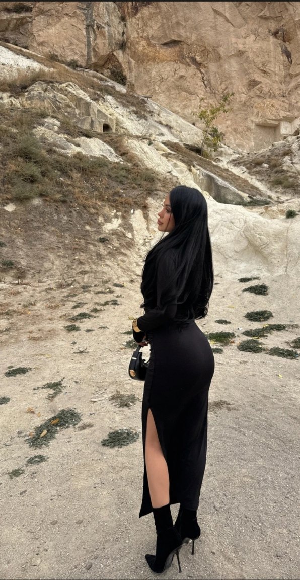 Siyah Uzun Kollu Straplez Uzun Elbise - Görsel 2