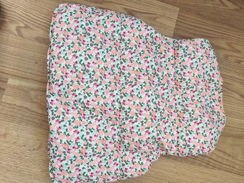 Zara Kız Çocuk Pembe Çiçekli Düğmeli Yelek - Görsel 4