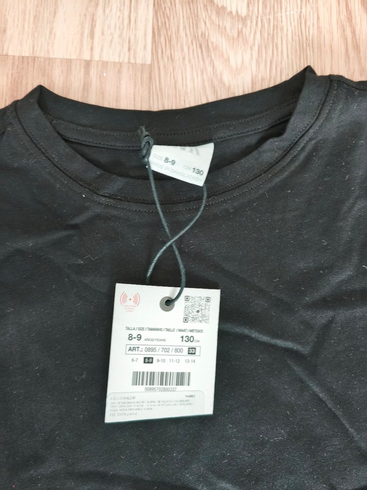 Siyah  Basic Kısa Kollu Tişört - Görsel 2