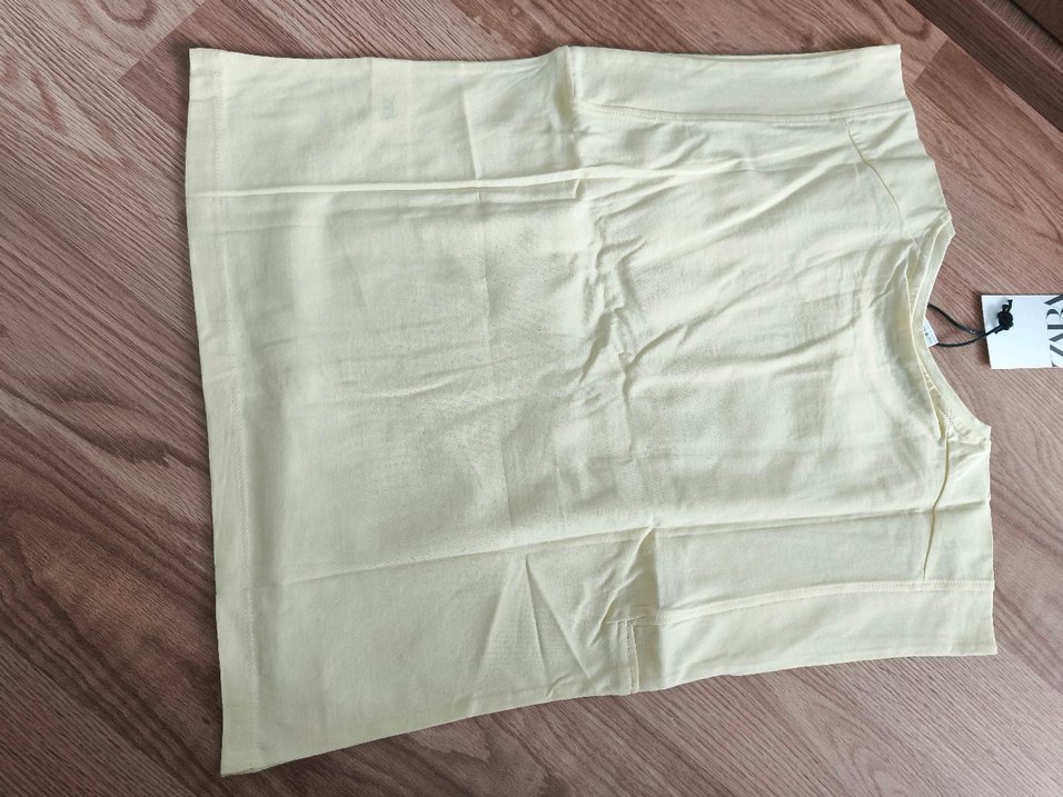 kolsuz limon sarısı tişört - Görsel 3